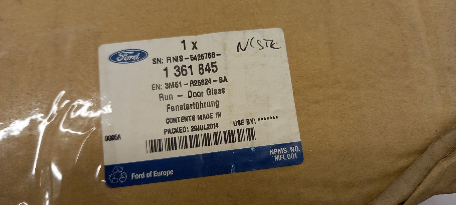 Original OE FORD Türscheiben Dichtung 1361845