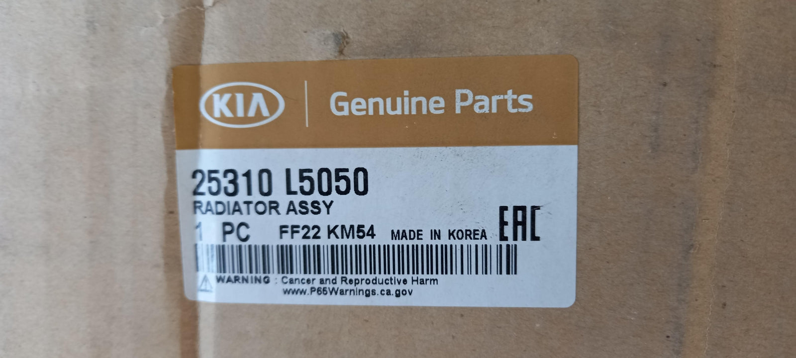 Original OE HYUNDAI/KIA Wasserkühler 25310L5050