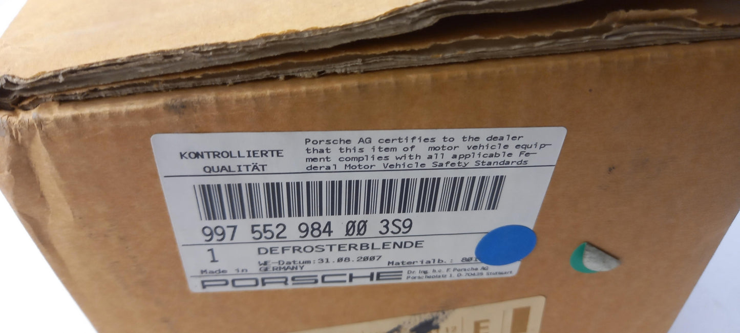 Original OE PORSCHE Mittelkonsole Teil 997552984003S9