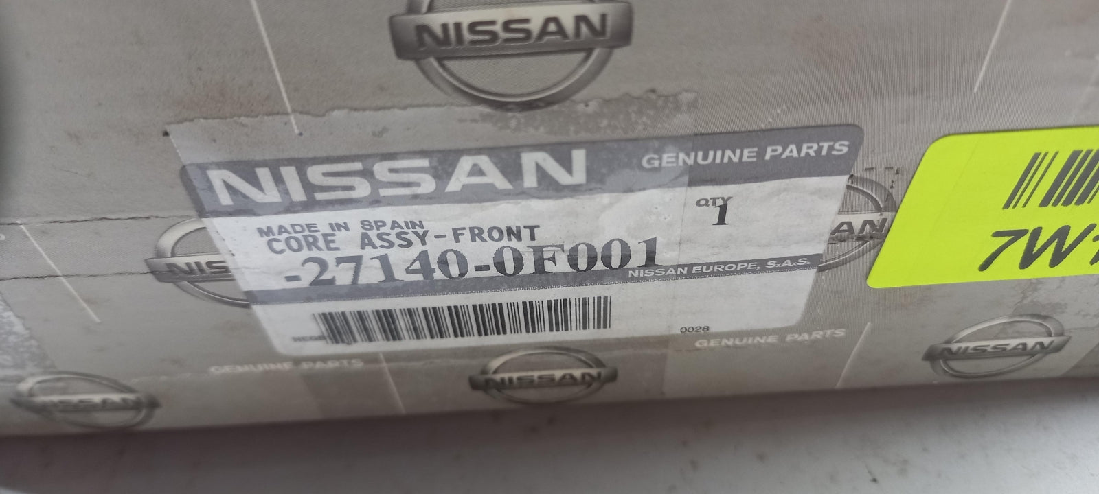 Original OE NISSAN Innenraumheizung Wärmetauscher 271400F001