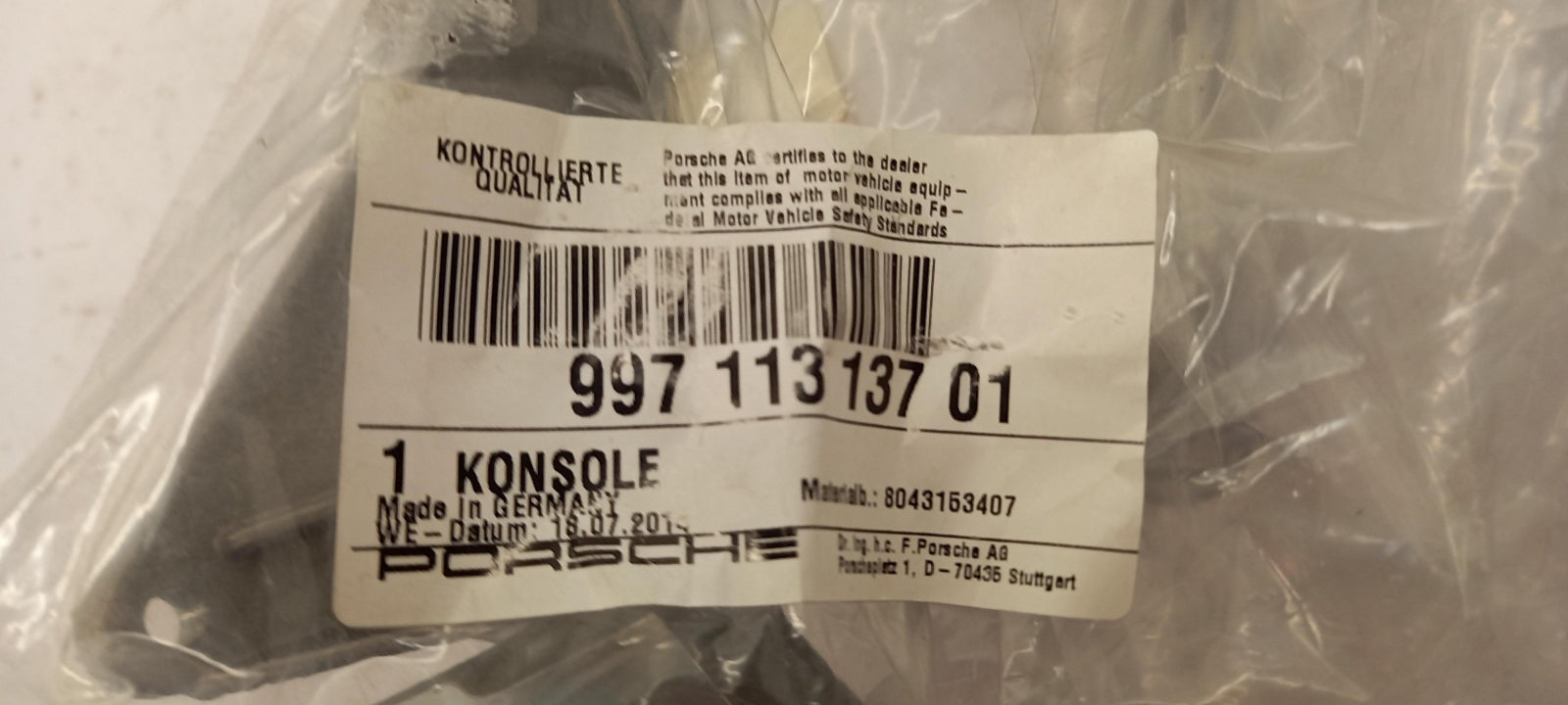 Original OE PORSCHE Halter 99711313701
