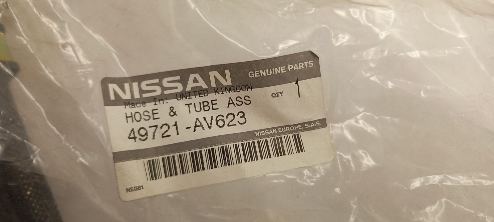 Original OE NISSAN Lenkung Hydraulikschlauch 49721AV623