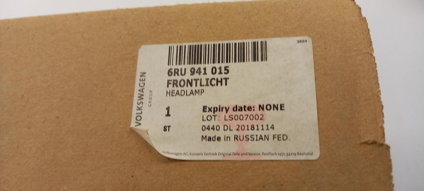 Original VW Polo V (2009-2022) Frontscheinwerfer Scheinwerfer Links 6RU941015