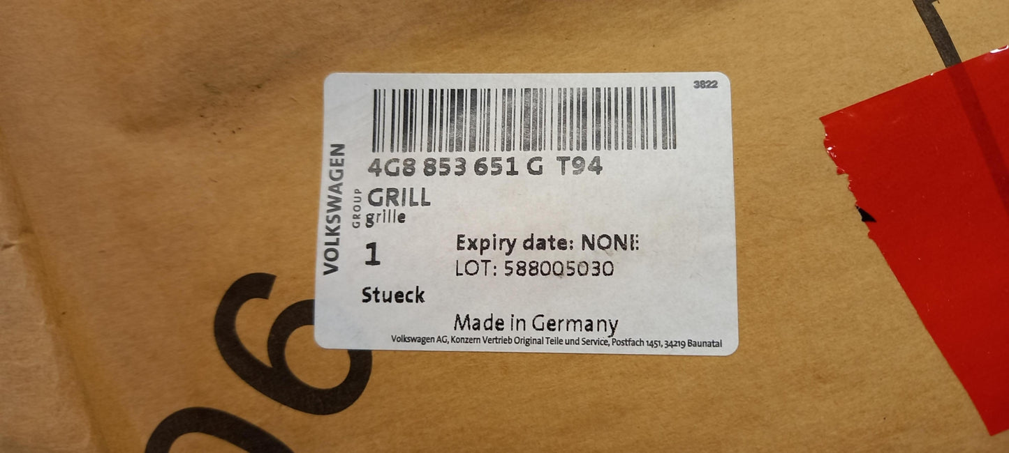 Original OE Volkswagen Kühlergitter 4G8853651GT94