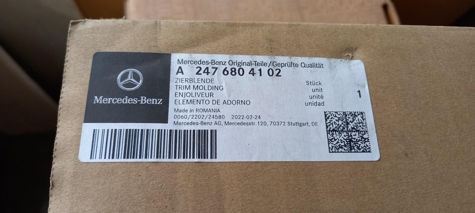 Original OE MERCEDES-BENZ Mittelkonsole Teil A2476804102