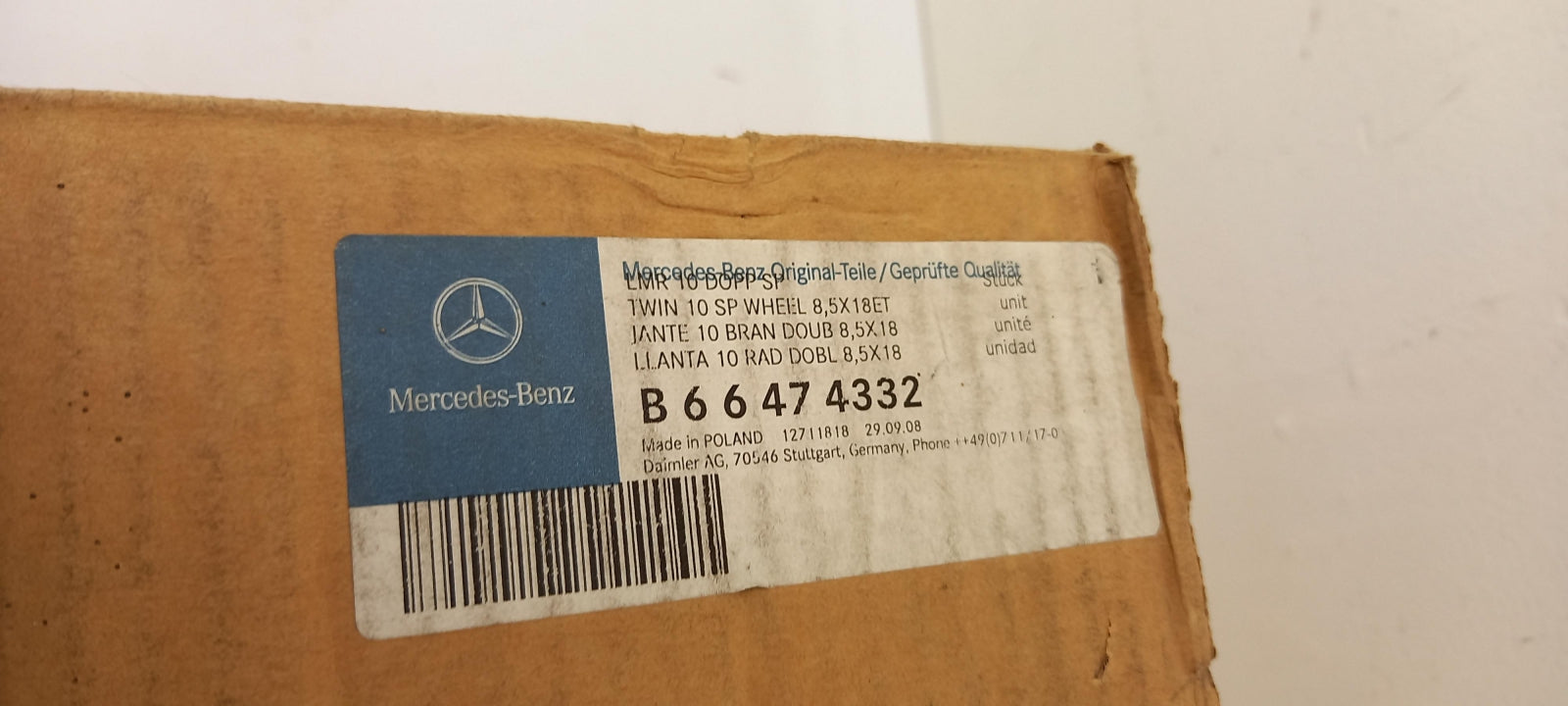 Original OE MERCEDES-BENZ Felge B66474332