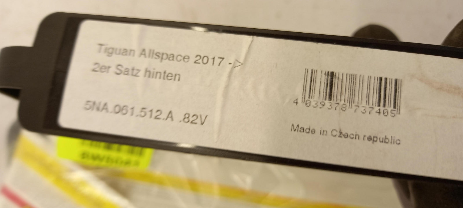 Original OE Volkswagen Fußmattensatz 5NA061512A82V