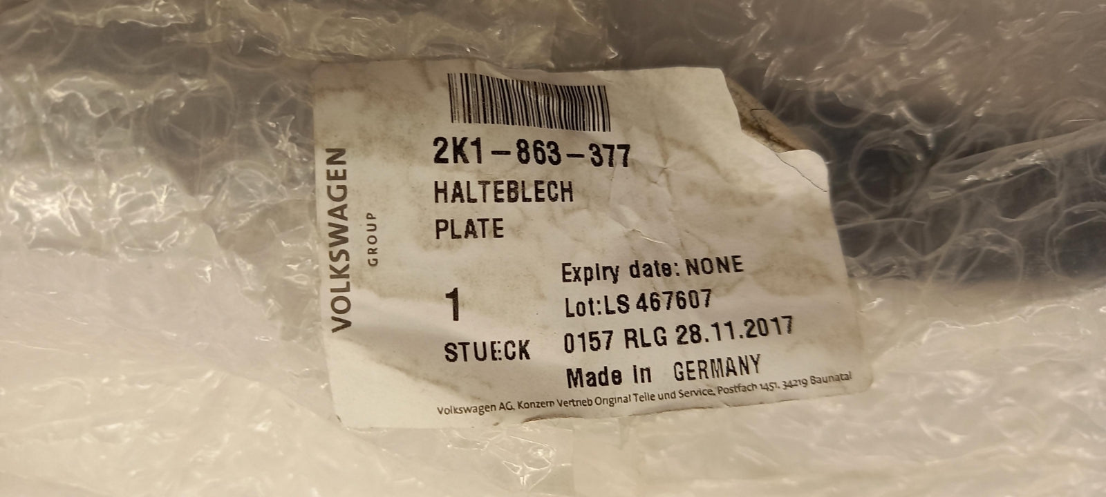 Original OE Volkswagen Halter 2K1863377