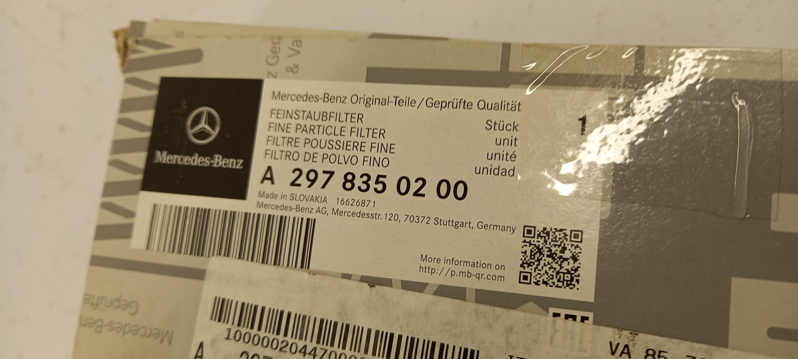 Original OE MERCEDES-BENZ Innenraumfilter A2978350200