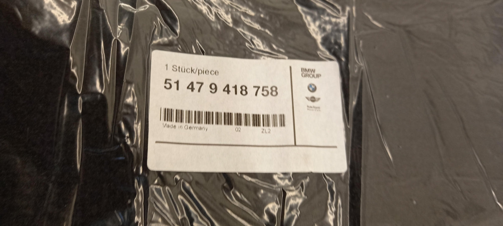Original OE BMW Fußmattensatz 51479418758