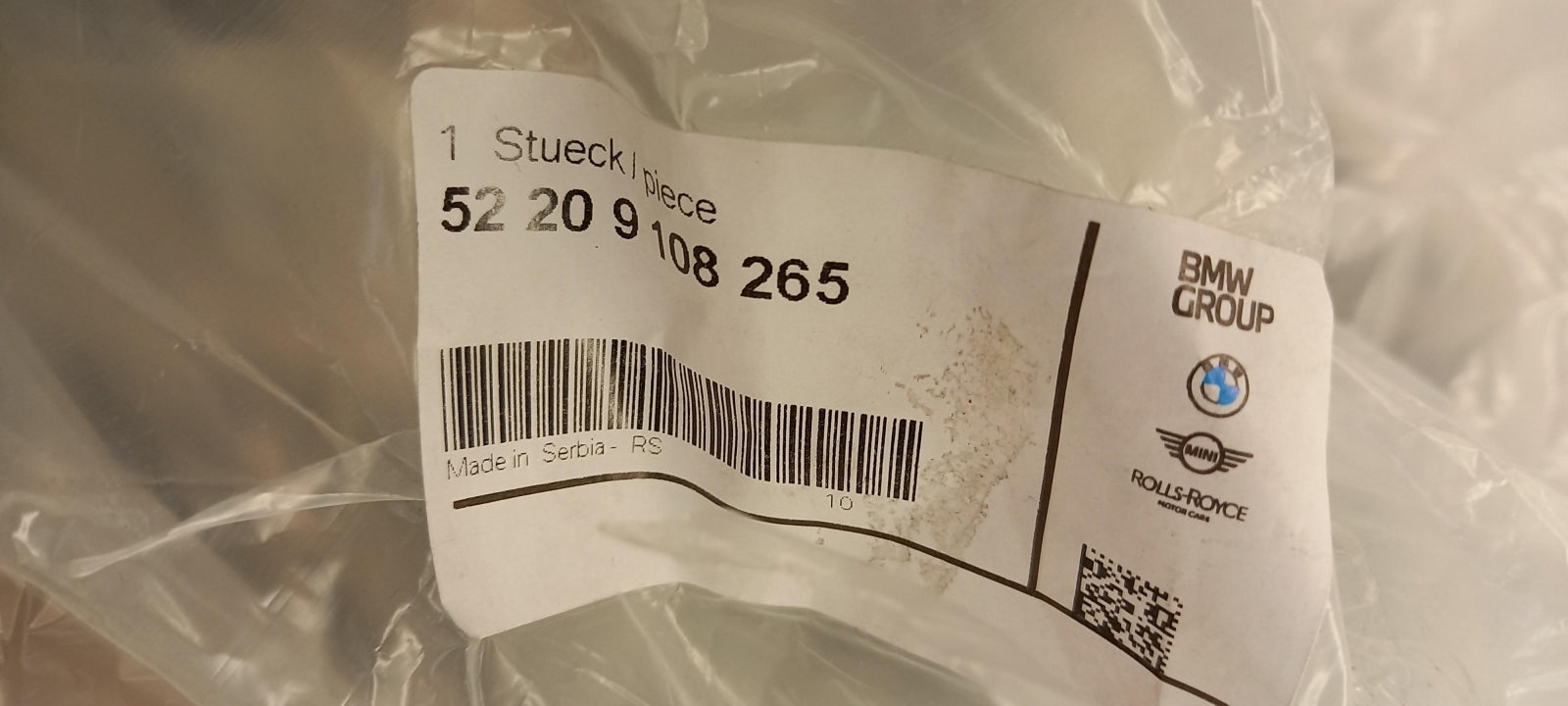 Original OE BMW Rückenlehne 52209108265
