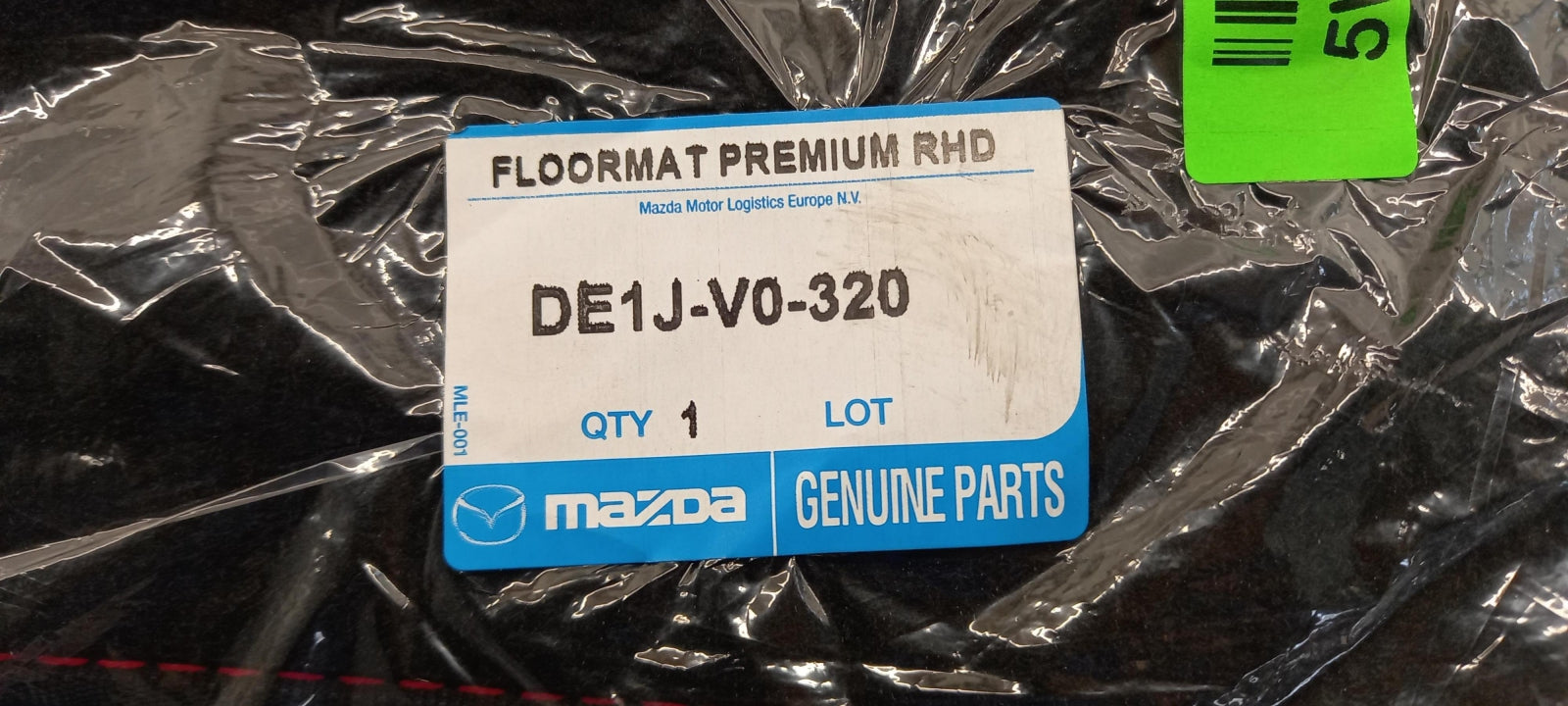 Original OE MAZDA Fußmattensatz DE1JV0320
