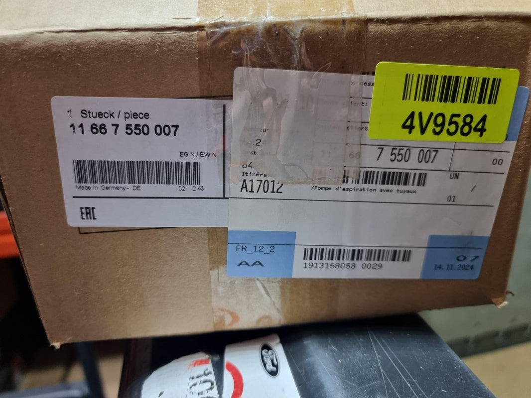 Original MINI Cabrio R52 Saugstrahlpumpe mit Leitungen 11667550007