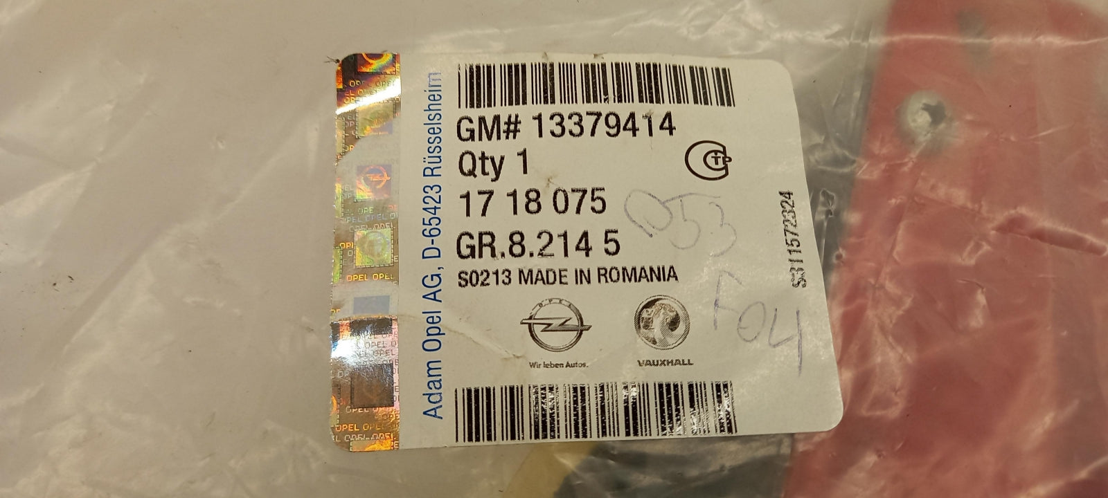 Original OE OPEL Schmutzfänger 13379414