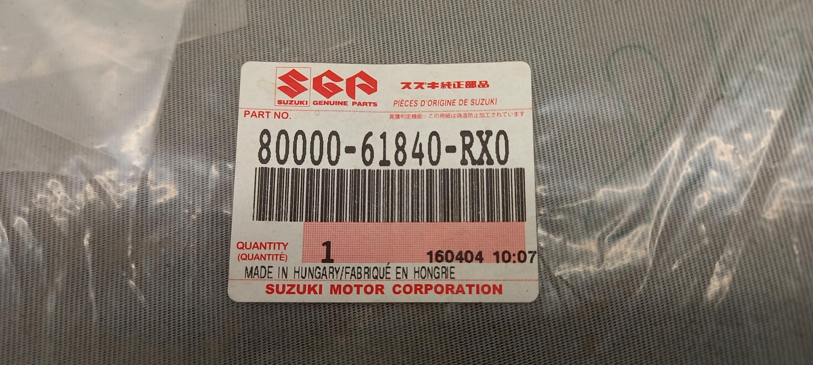 Original SUZUKI SX4 Sitzlehnenbezug Links Leder 8000061840RX0