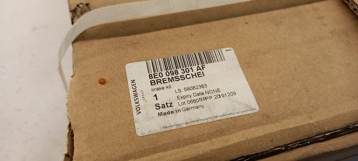 Original AUDI A4 8H/8E A6 4B 2x Bremsscheiben und Bremsbeläge vorne 8E0098301AF