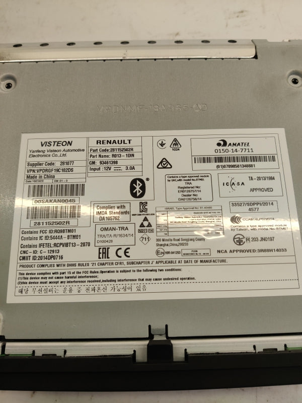 Original OE FIAT Multimedia Haupteinheit 6000640650