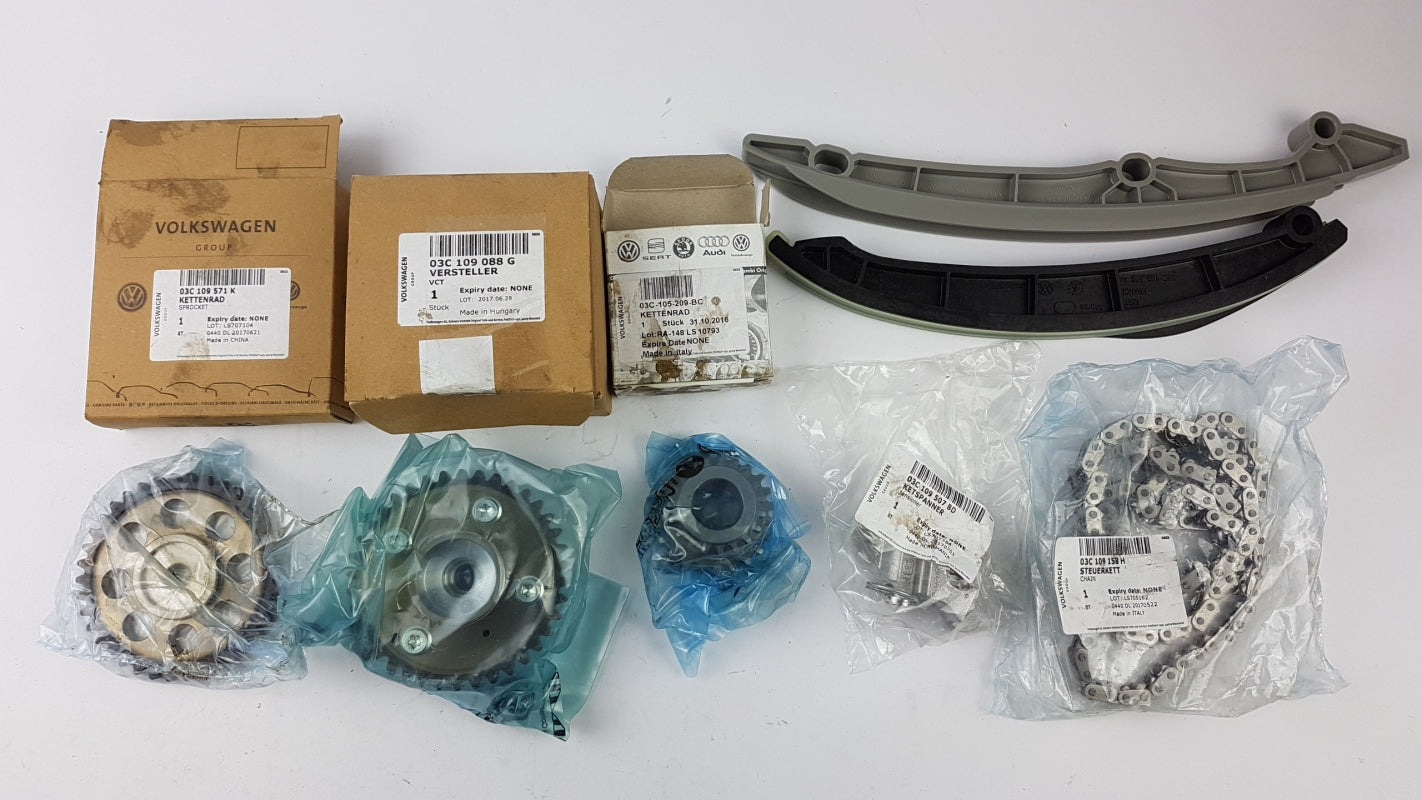 Original VW Golf 2007-2009 AUDI A1 2011-2014 Steuerkettensatz 1.4 TSI 03C198229B