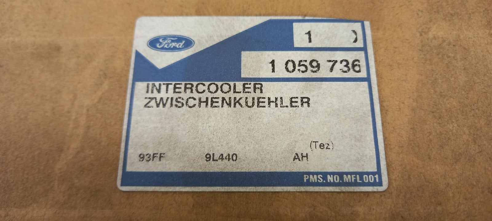 Original OE FORD Ladeluftkühler 1059736
