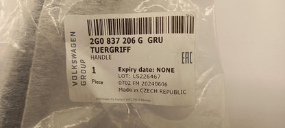Original OE Volkswagen Türgriff 2G0837206GGRU
