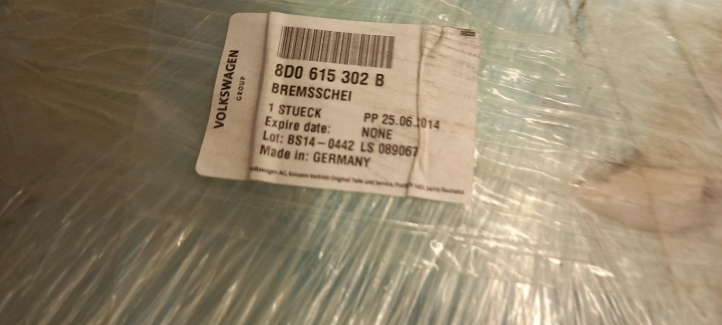 Original OE Volkswagen Bremsscheibe (1 Stück) 8D0615302B