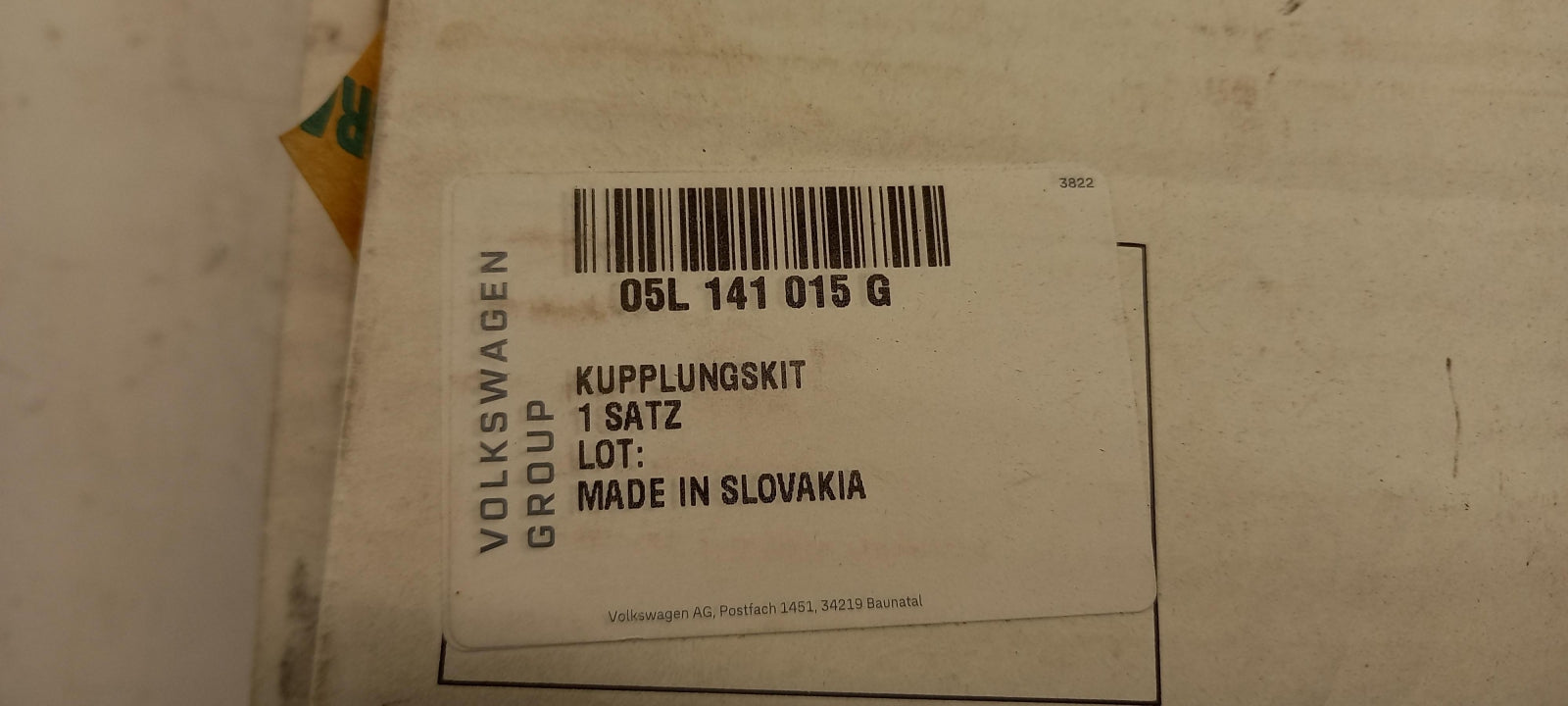 Original OE Volkswagen Kupplungssatz 05L141015G