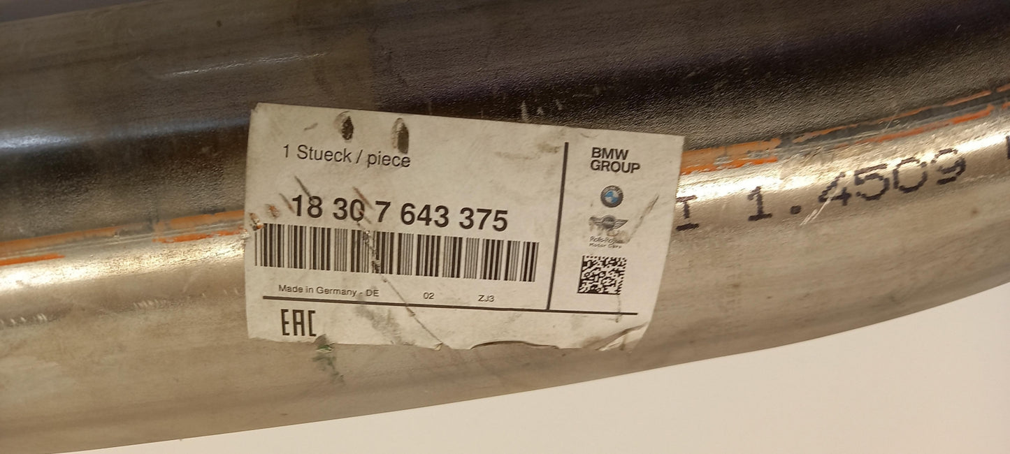 Original OE BMW Abgasanlage Schalldämpfer 18307643375