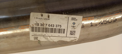 Original OE BMW Abgasanlage Schalldämpfer 18307643375