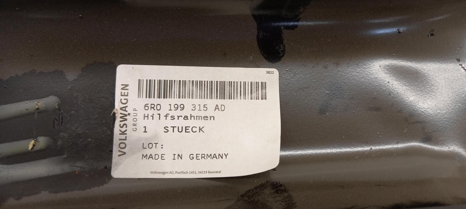 Original OE Volkswagen Achsträger Motorträger 6R0199315AD