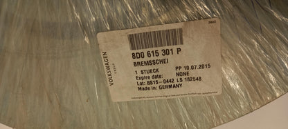 Original OE Volkswagen Bremsscheibe (1 Stück) 8D0615301P