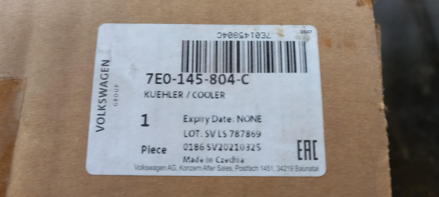 Original OE Volkswagen Ladeluftkühler 7E0145804C