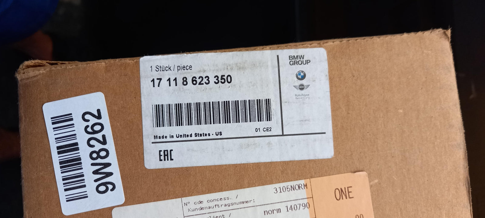 Original OE BMW Wasserkühler 17118623350