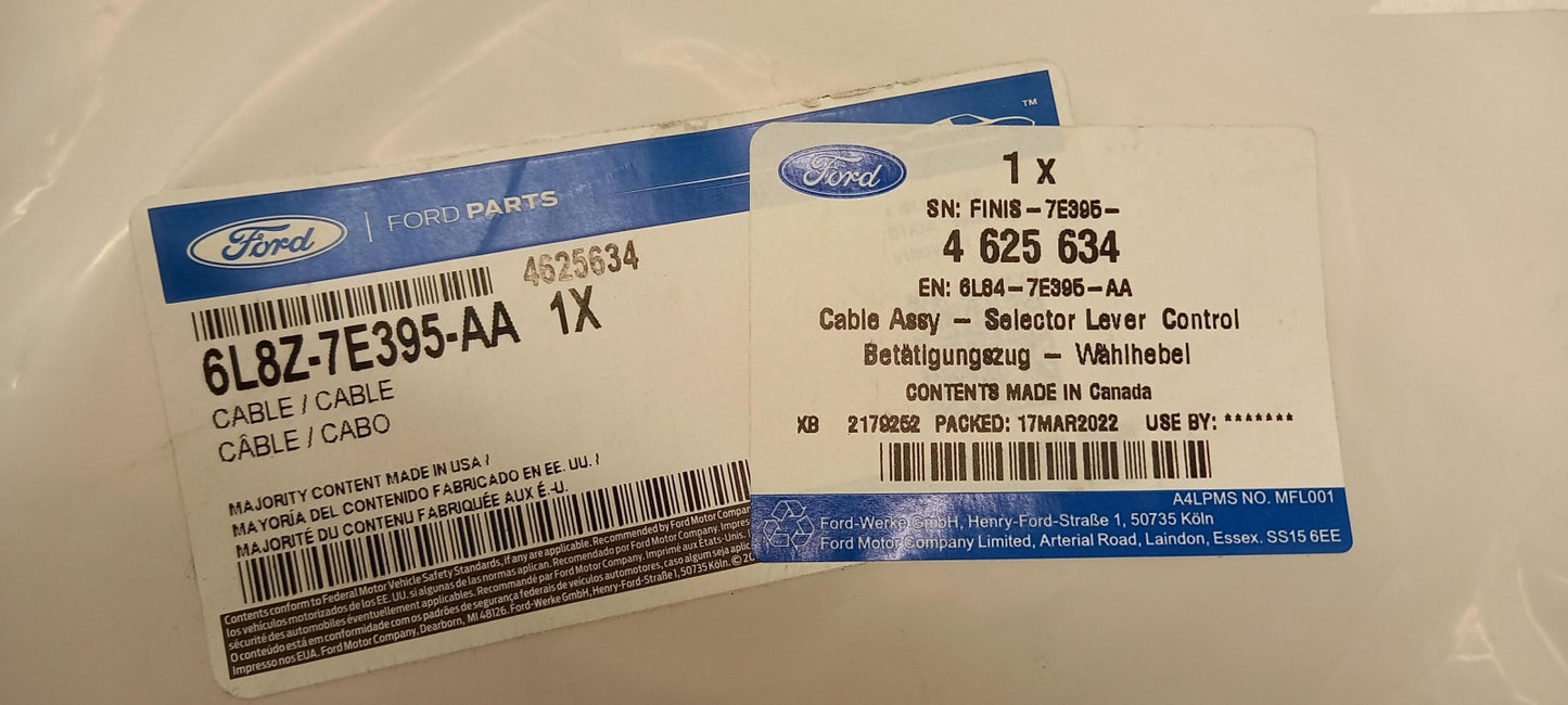 Original OE FORD Schaltgetriebe Seilzug 4625634
