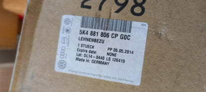 Original OE Volkswagen Sitzbezug 5K4881806CPG0C