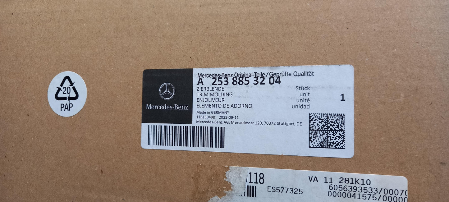 Original OE MERCEDES-BENZ Stoßfängerabdeckung A2538853204