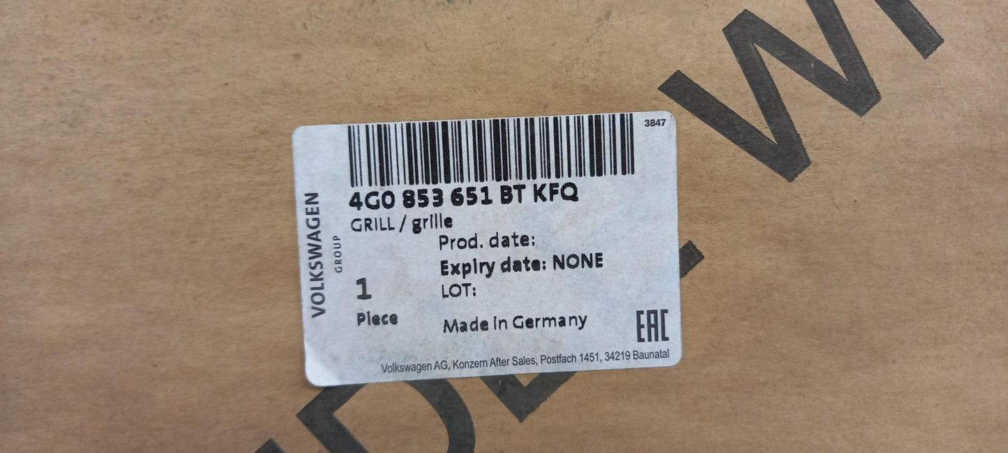 Original AUDI A6/S6 4G Kühlergitter Kühlergrill schwarz/chrom 4G0853651BTKFQ
