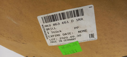 Original OE Volkswagen Kühlergitter 8K0853651D1RR