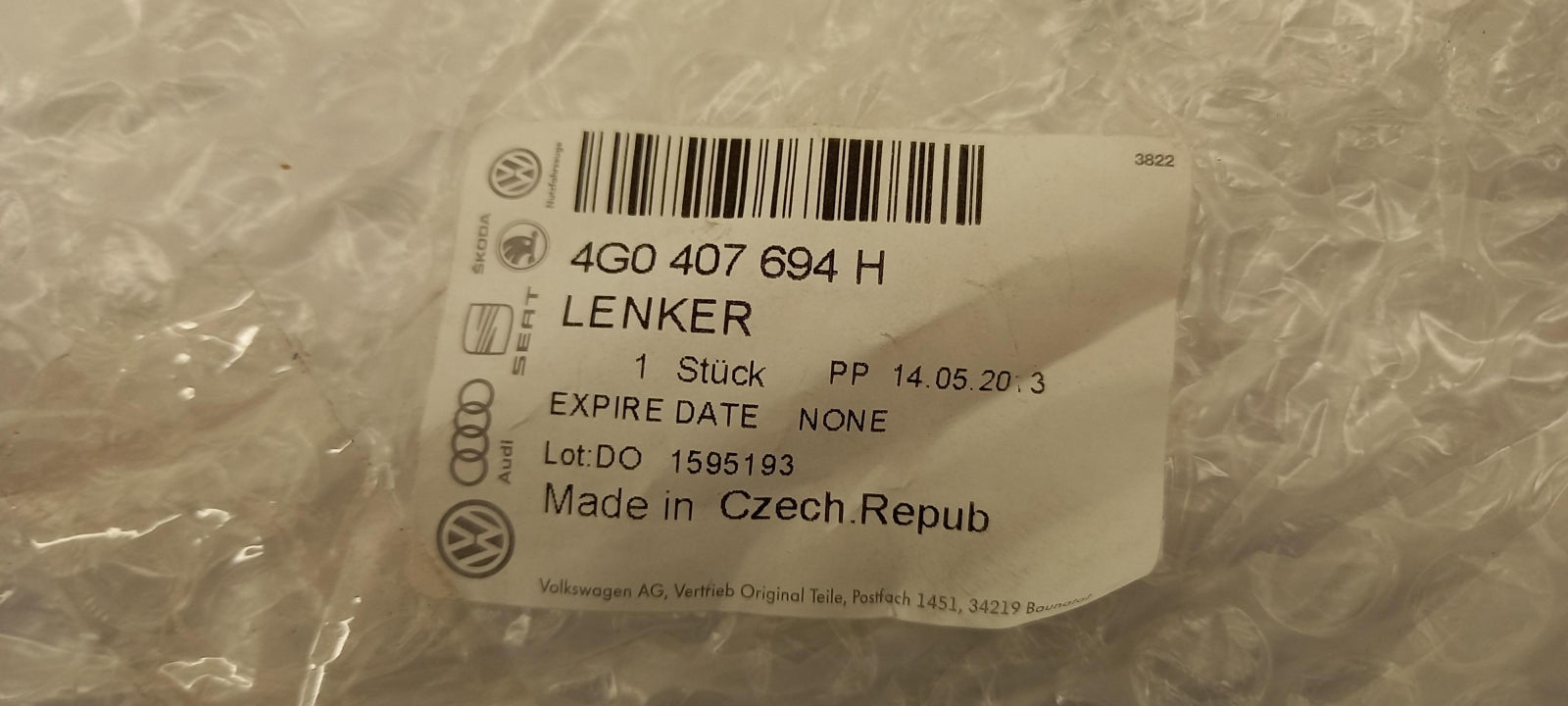 Original AUDI A6 A7 Sportback 4G Querlenker vorne unten rechts 4G0407694H