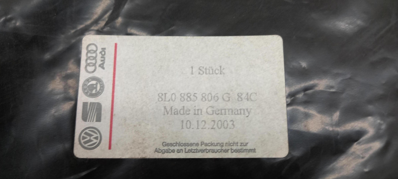 Original OE Volkswagen Sitzbezug 8L0885806G84C