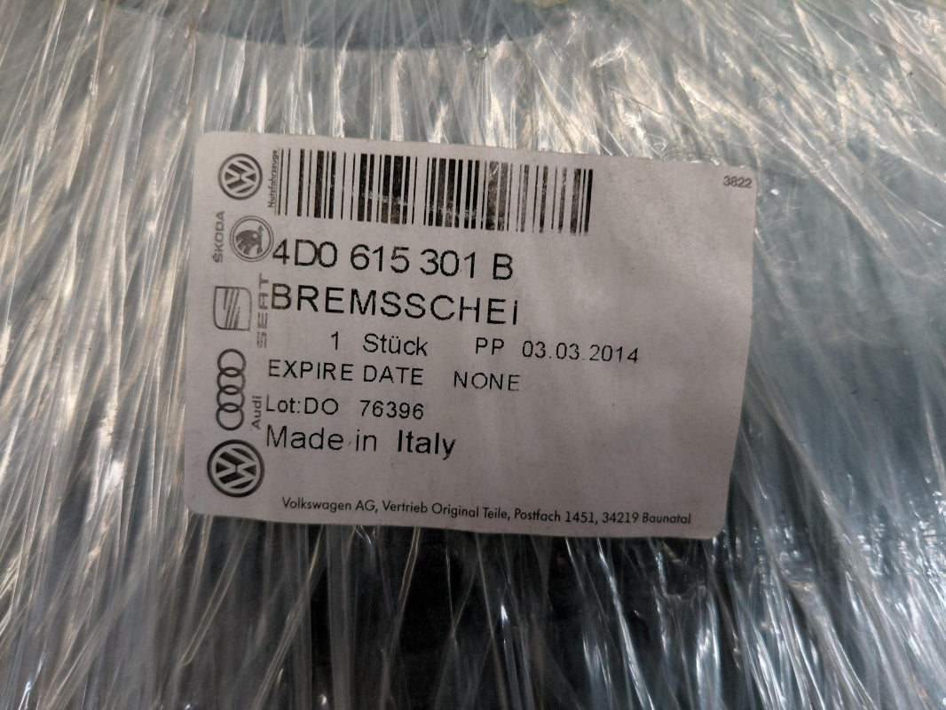 Original OE Volkswagen Bremsscheibe (1 Stück) 4D0615301B
