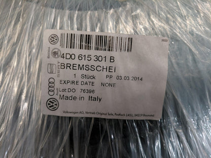 Original OE Volkswagen Bremsscheibe (1 Stück) 4D0615301B