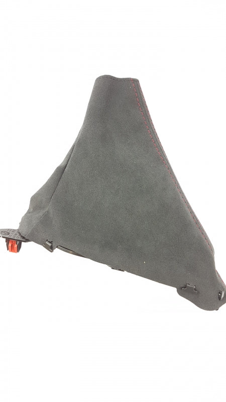 Original FIAT 124 Spider Handbremsmanschette alcantara schwarz mit rot 71807613