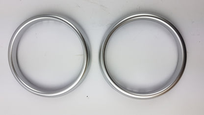 Original FIAT 124 Spider Zierblenden für Getränkehalter 2st. silber 71807616