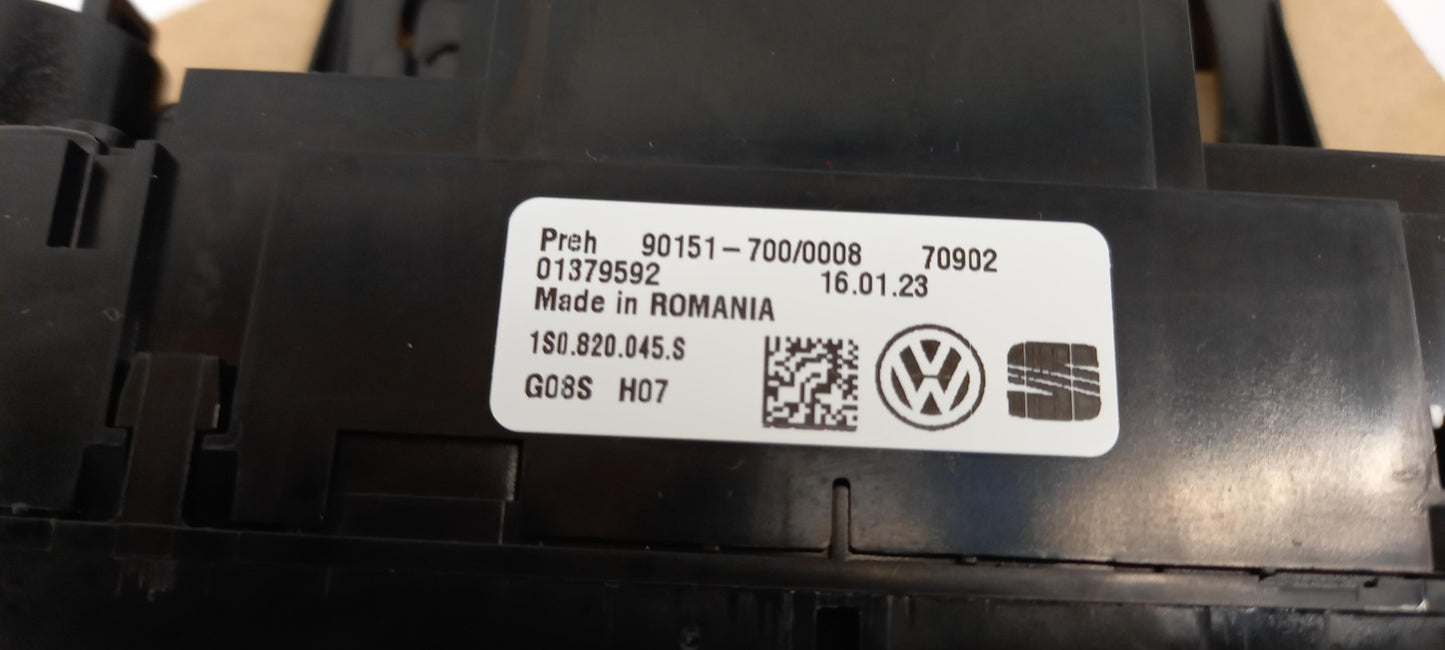 Original VW Up! SEAT Mii 2012- Heizungsbetätigung 1S0820045SOQP