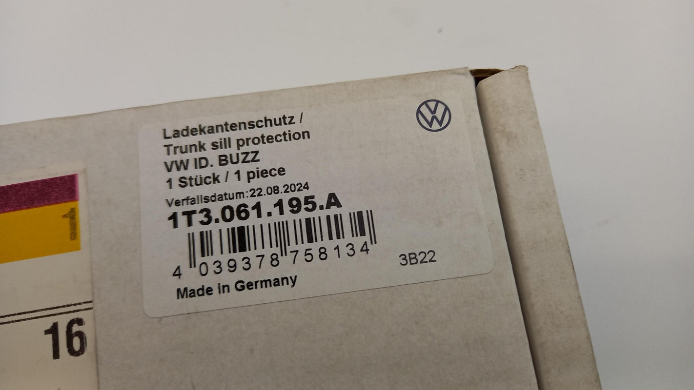 Original VW ID.Buzz 2022-2026 Ladekantenschutz Hinten Schwarz 1T3061195A