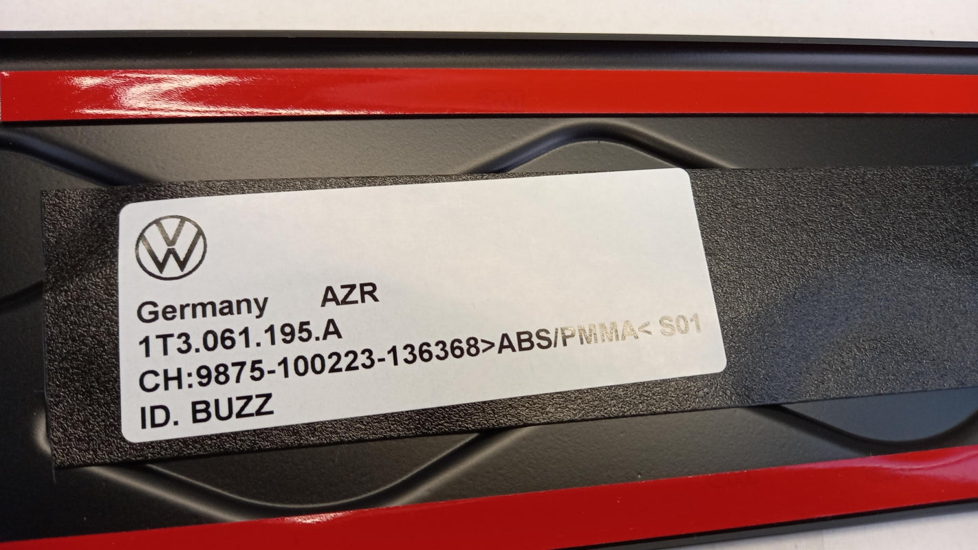 Original VW ID.Buzz 2022-2026 Ladekantenschutz Hinten Schwarz 1T3061195A