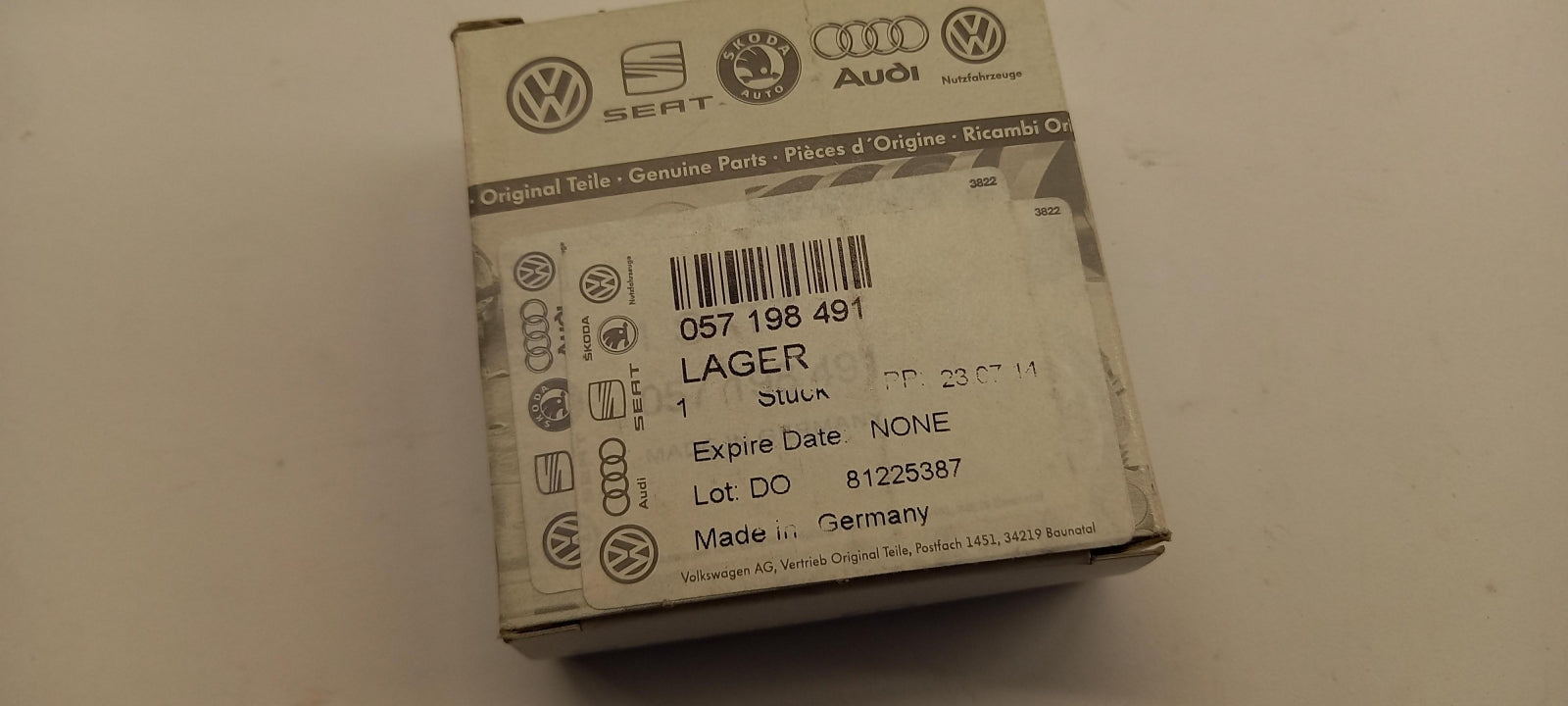 Original OE Volkswagen Kurbelwelle Hauptlager 057198491