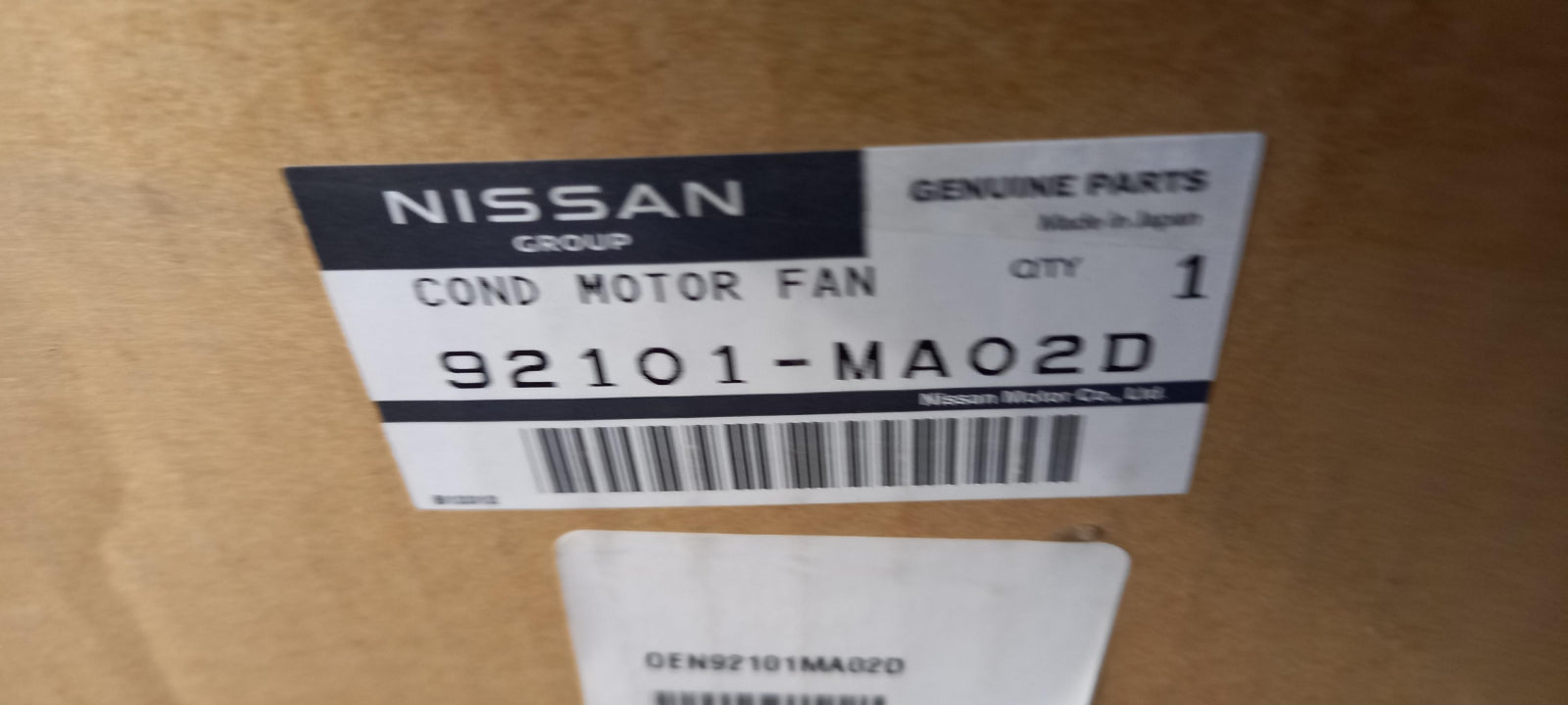Original OE NISSAN Klimakondensator 92101MA02D