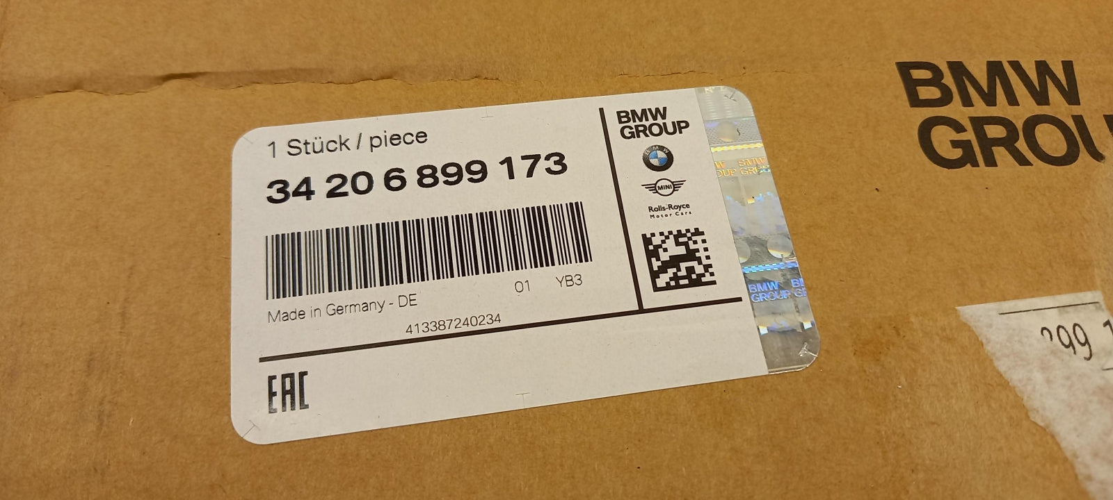 Original OE BMW Bremsscheibe (1 Stück) 34206899173