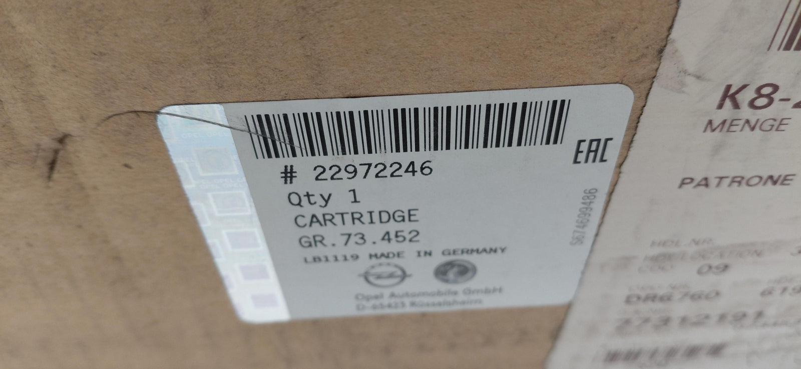 Original OE OPEL Stoßdämpfer 22972246